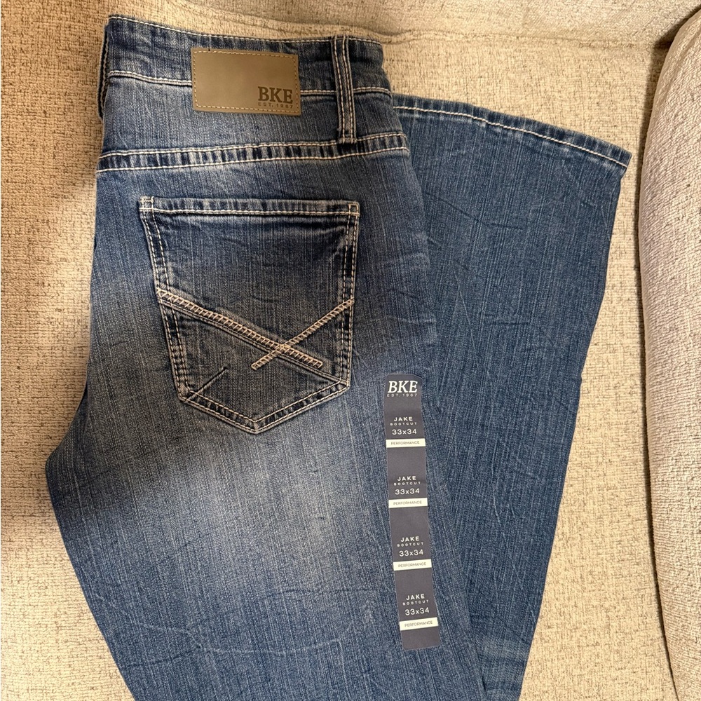BKE 33x34 Indigo Denim Pants